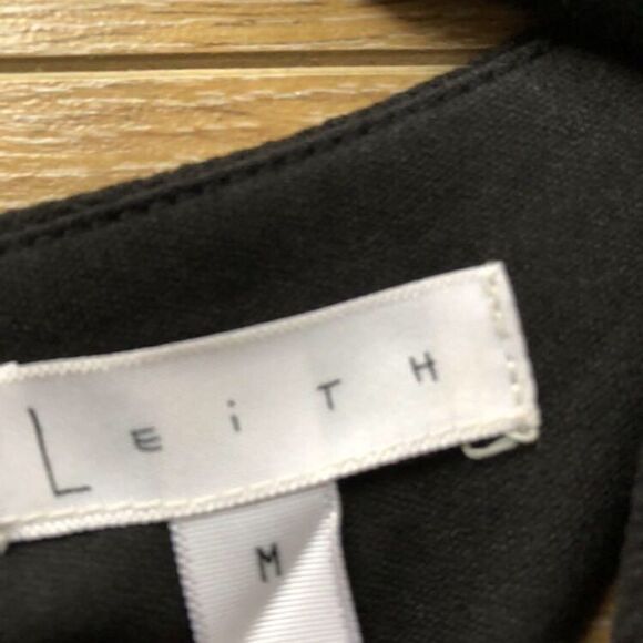 NWT- Leith Crepe Tank Black Mini Dress - Picture 4 of 4